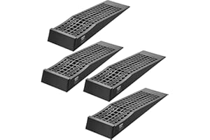 VEVOR Car Ramps, 4 PCS 20000 lbs GVW Capacity, 2.56 in Lift Height, Portable Low Profile Car Service Ramps for Home Garage Ma