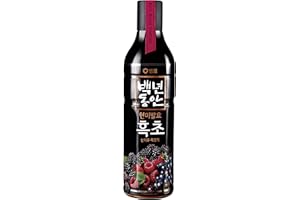 Sempio Vinegar Drink (Rubus & Wild Grape, 30.4fl oz) - Brown Rice Black Vinegar for Concentrated Refreshing Mix. No Added Sugar