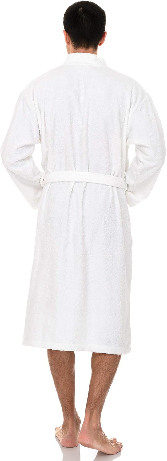 TowelSelections Men’s Luxury Robe, Turkish Cotton Terry Kimono Soft Bathrobe at  Men’s Clothing store