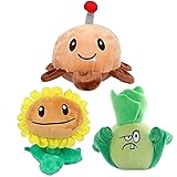 JHESAO 3 PCS Plants and Zombies Sunflower Plush