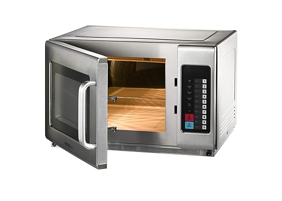 Microondas con aire caliente y función grill, 25 litros, acero ...