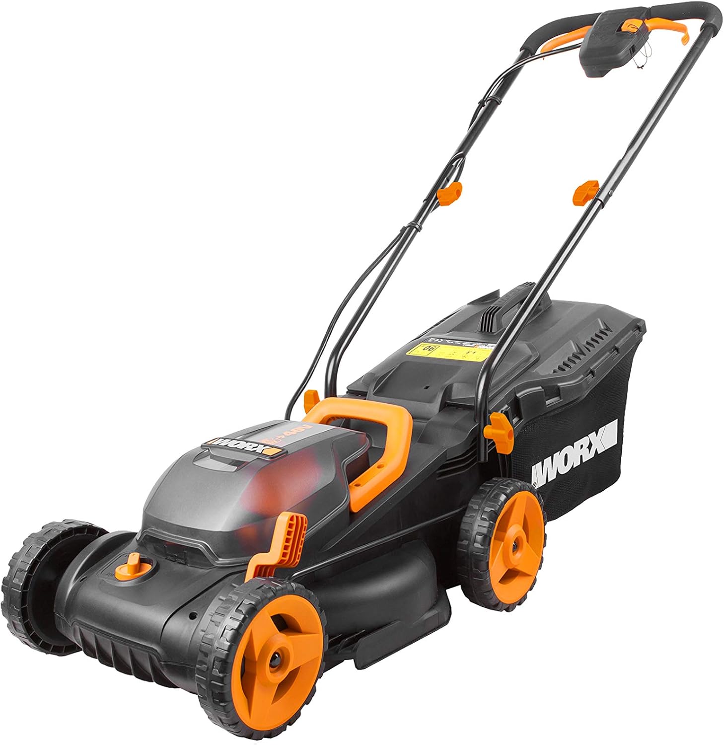 Super Saturday WORx WG779E 2 36V 40V MAx Cordless 34cm Lawn Mower Dual