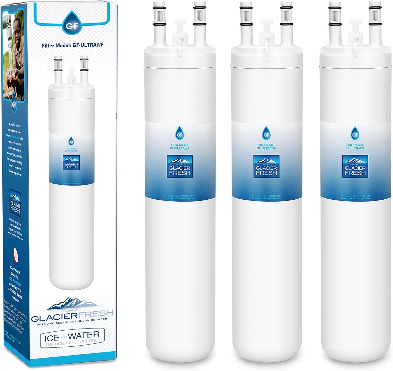 Ultrawf 46 9999 Refrigerator Water Filter For Frigidaire Ultrawf And Kenmore 46 9999 Gallery Wf3cb Compatible With Puresource Professional Series Fridge And Some Electrolux Models Pack Of 3 Amazon Ca Cell Phones Accessories