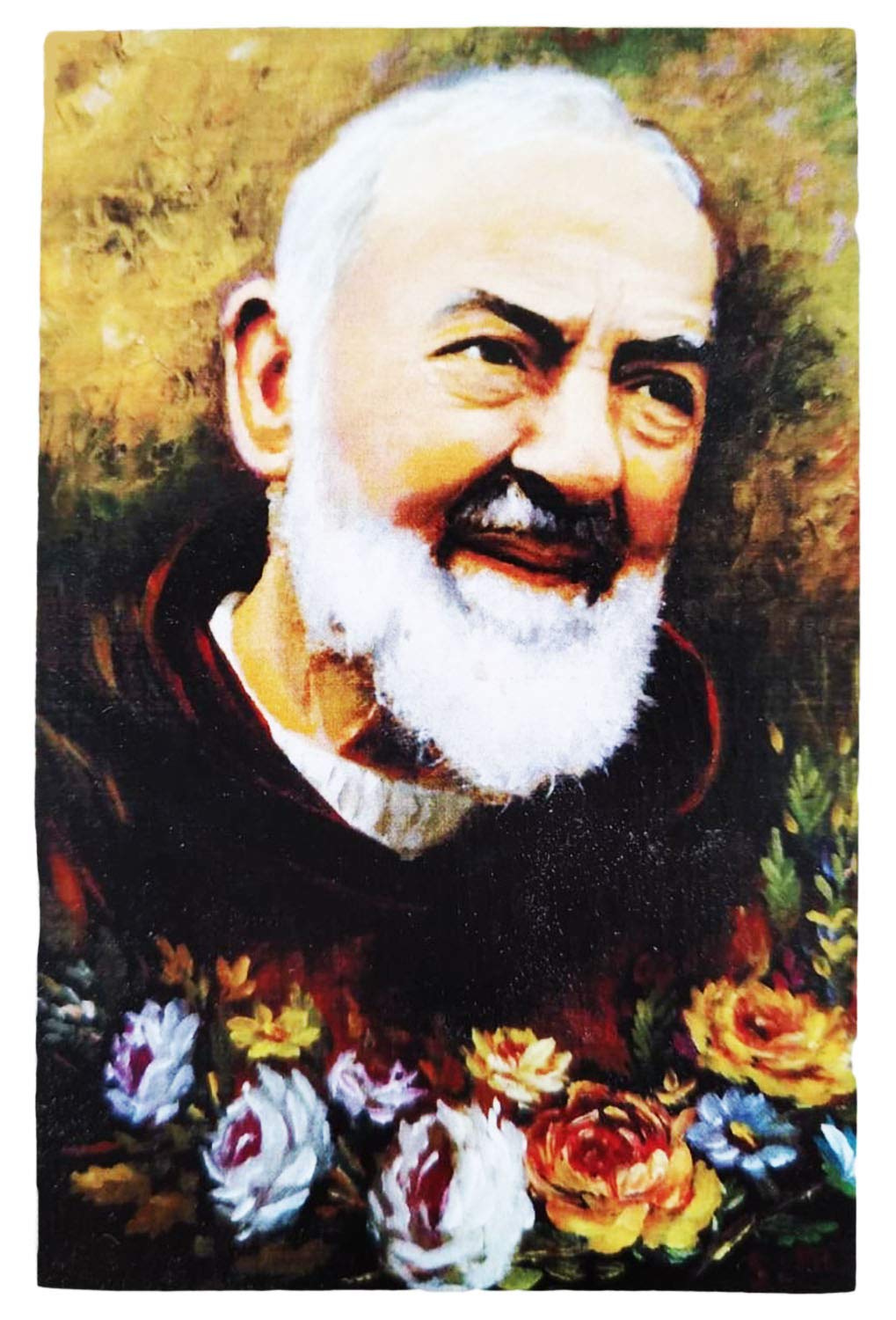 CUCUBA Vintage Style Shaped Magnet Collectible Wood Print (St Father Magnet pio)