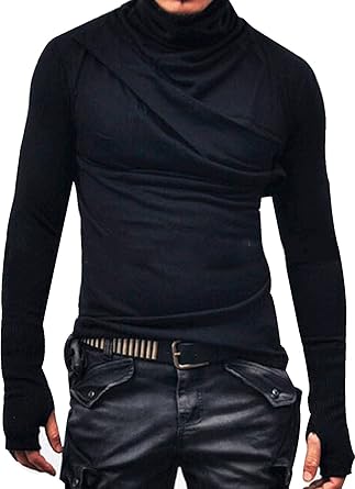 playera cuello alto hombre