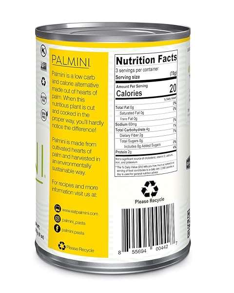 PALMINI ANGEL HAIR PASTA | LOW-CARB, LOW-CALORIE HEARTS OF PALM PASTA | KETO, GLUTEN FREE, VEGAN, NON-GMO, PLANT BASED, HEALTHY NOODLES | AS SEEN ON SHARK TANK | (14 OUNCE POUCH-PACK OF 6)