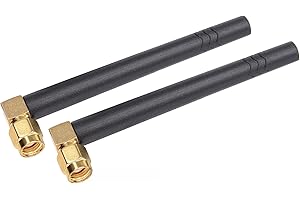 Yakry WiFi Antenna Bluetooth Antenna, Dual Band 2.4Ghz 5Ghz 5.8Ghz WiFi Card Antenna 3dBi with RP-SMA Male (with No Pin) for Backup Camera, Surveillance Monitor - 2 Pack