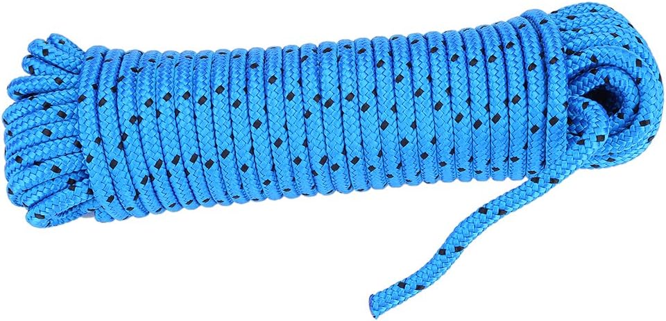 VGEBY Climbing Cord, 8mm Diameter Polypropylene Fiber Survival Mountain Braided Rope(Light Blue): Sports & Outdoors