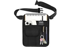 ZMD Server Apron, Server Waist Pouch with Pocket for Waitress Restaurant Accessories Bag Adjustable Belt, Utility Money Bag T