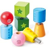 Hape Twist and Turnables Wooden Building Block Learning Set