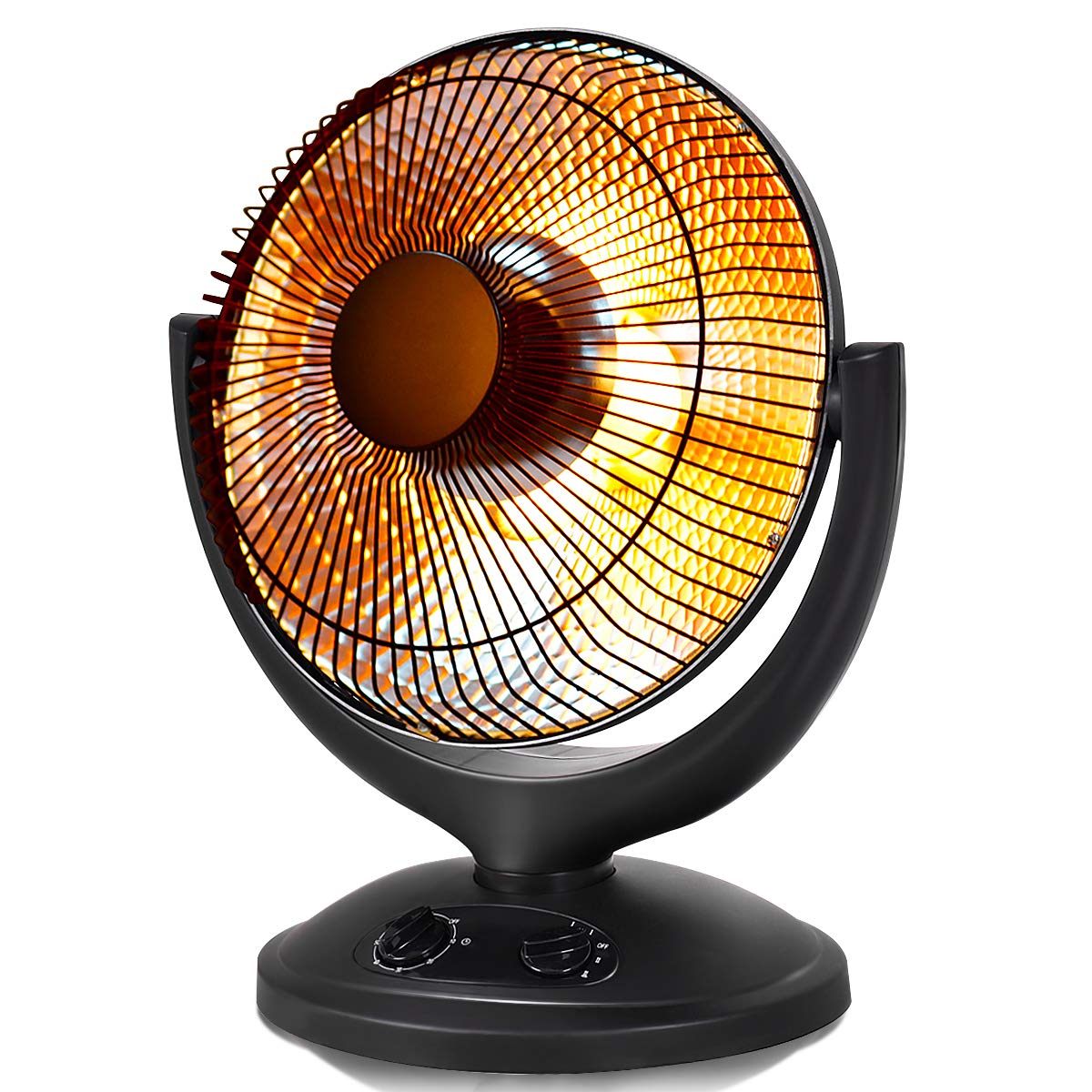 Buy Tangkula Oscillating Dish Heater, Electric Parabolic Radiant Space Heater for Home and