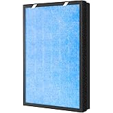 Pulluty HSP002 True HEPA Filter Replacements for Hathaspace Air Purifier Filters HSP002,3 in 1 H13 True HEPA Filter with Activated Carbon Pre-Filter