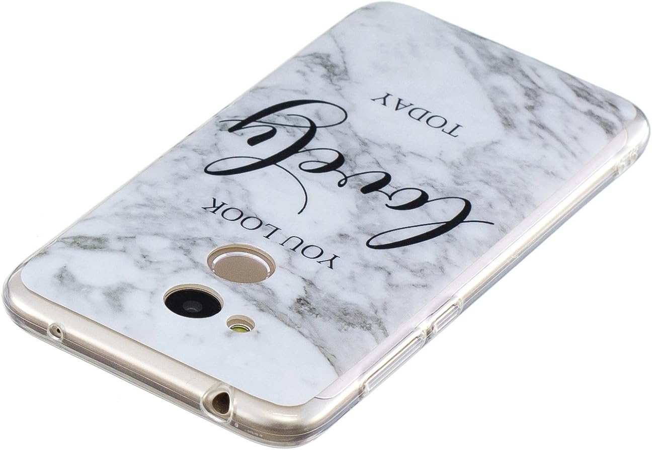 Zcxg Handyhulle Fur Huawei Honor 6a Hulle Silikon Muster Marmor Bunt Weiss Ultra Slim Hulle Stossfest Kratzfest Flexibles Schutzhulle Silikon Tpu Bumper Case Backcover Speichermodule