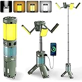 Telescopic Camping Lights, Rechargeable Camping Lights with Stand,12000mAh Collapsible Camping Lanterns, Magnetic Base Portable Flashlights IPX5 Waterproof for Camping,Hiking,Emergency Use