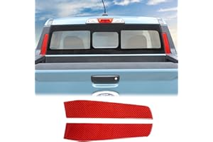 Aunginsy Rear Glass Side Anti-Scratch Cover Trim Compatible with Ford Maverick 2022-2024 Carbon Fiber Pickup Truck Rear Bucket Slot Side Anti-Scratch Cover Protective Pad Stickers Exterior Accessories