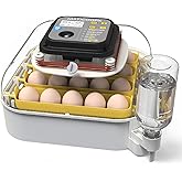 MATICOOPX 20 Egg Incubator with Humidity Display, Automatic Egg Turner, for Hatching Chickens