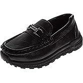 Josmo Boy Loafers Penny Moccasin Oxford School Driving Casual Dress Shoes for Boys (Black, Tan, Brown)(Sizes: 6-10 Toddlers / 11-13 Little Kid / 1-3 Big Kids)