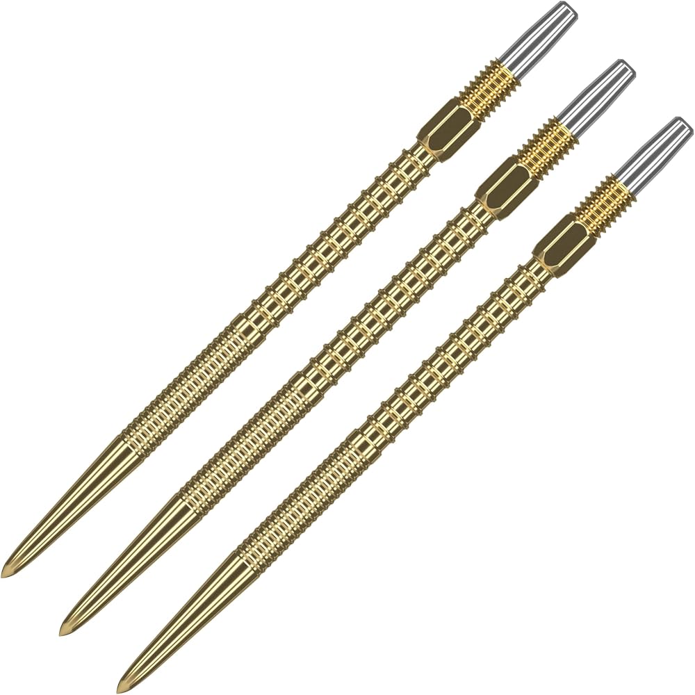 Target Darts Swiss Points Fire 30mm Gold 3 Pack Tips