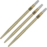 Target Darts Swiss Points, Fire Swiss Point Dart Tips (3 Pack Set of Tips) 40MM, Gold | Change Dart Points, Professional Darts Accessories