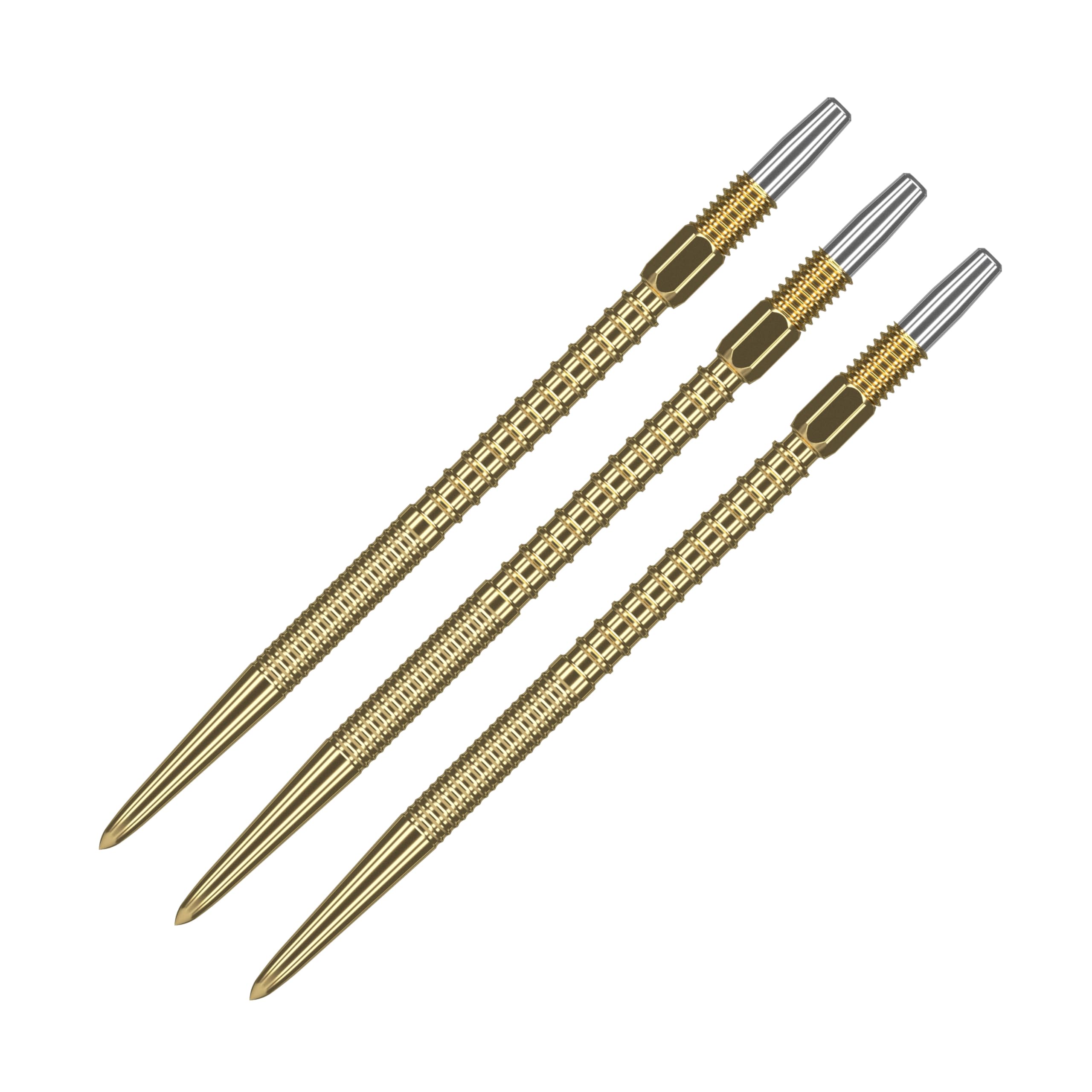 Target Darts Swiss Points, Fire Swiss Point Dart Tips (3 Pack Set of Tips) 40MM, Gold | Change Dart Points, Professional Darts Accessories