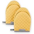KitchenAid Asteroid Mini Oven Mitt, 5.5"x8", Buttercup 2 Count