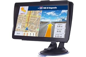 MRSXWPY 7-Inch GPS Navigation for Cars, Trucks & RVs – 2025 Latest Maps, Free Lifetime Updates, Voice Guidance, Speed Camera Alerts, Touch Screen Display