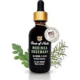 Herbal Hair Growth Oil for Healthy Hair &amp; Scalp,Made in USA,2 fl oz | Rosemary, Moringa, Amla, Bhringaraj &amp; More | With Biotin &amp; Vitamin E | Organic Ingredients | Reduce Hair Fall &amp; Thinning