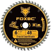 FOXBC 6-1/2 Inch Track Saw Blades 48 Tooth, 20mm Arbor, kerf 2.2mm | Replacement for Makita Plunge Circular Saw, DeWalt Tracksaw, Wen CT1065