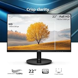 Philips 221V8LB3 22'' Class Thin Full HD Monitor