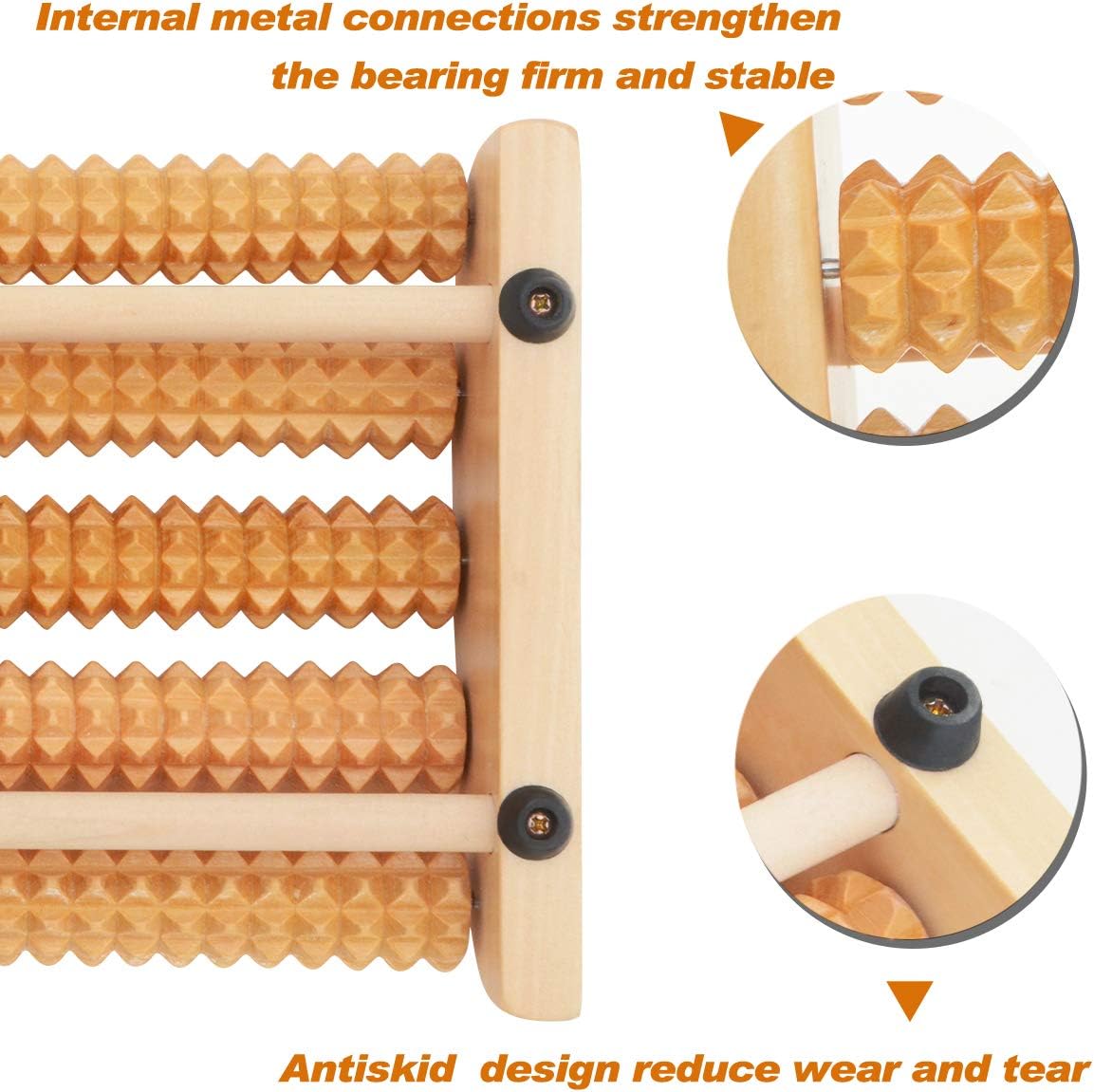 Gifts Dual Foot Massager Roller - Unique Gifts for Men, Women, Mom, Dad, Teacher - Original Shiatsu Massage for Foot, Leg, Back - Relax & Relieve Foot Pain, Plantar Fasciitis, Stress Relief: Health & Personal Care