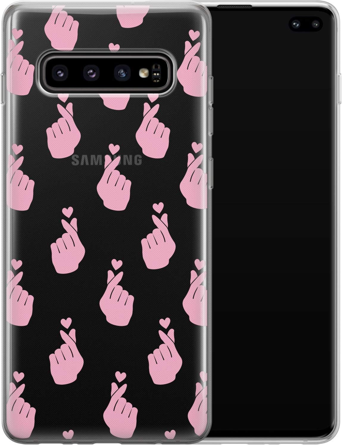Vonna Phone Case for Samsung Galaxy S20 S10 Note 10 Plus 5G S9 S8 S7 S6 Korean Pop Music Design Slim fit Flexible Cover BTS Smooth Love Print Lightweight Soft Pink Girly Roses Trendy Cute a118