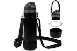 SITKOL Silicone Boot Set for Owala Water Bottle 24 oz, 32 oz, 40 oz - Includes Non-Slip Sleeve, Shoulder Strap & Handle Strap, Perfect Owala Accessories, Fits Owala Tumbler, Owala FreeSip, Candy Coated