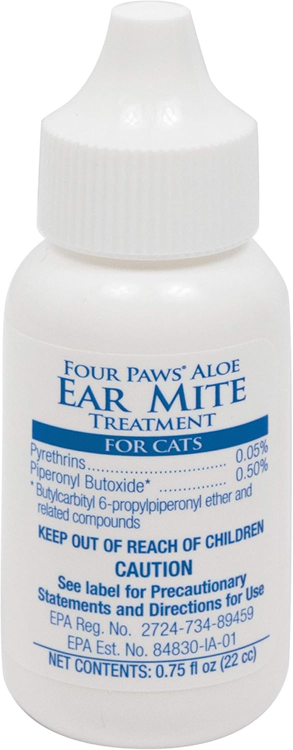four paws aloe ear mite treatment for cats