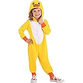 Toddler Yellow Duck Onesie Costume Duck Onesie for Toddler Boys and Girls Halloween Easter Dress Up Outfit