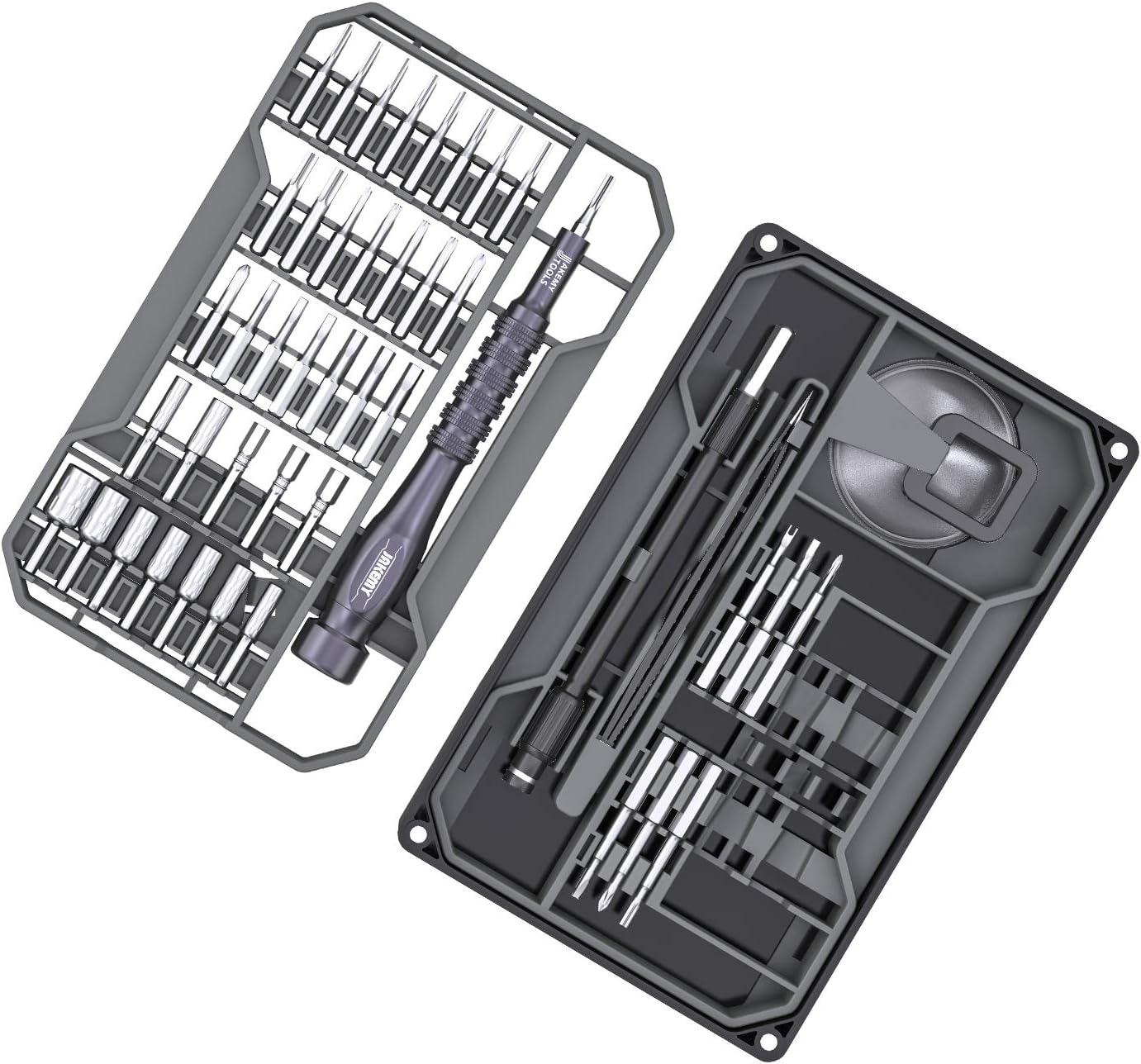 Precision Screwdriver Set, JAKEMY 73 in 1 S2 Screwdriver Long Bits Repair Tool Kit Electronics Magnetic Driver Kit with Flexible Shaft for iPhone/Android Phone/Tablet/PC/MacBook