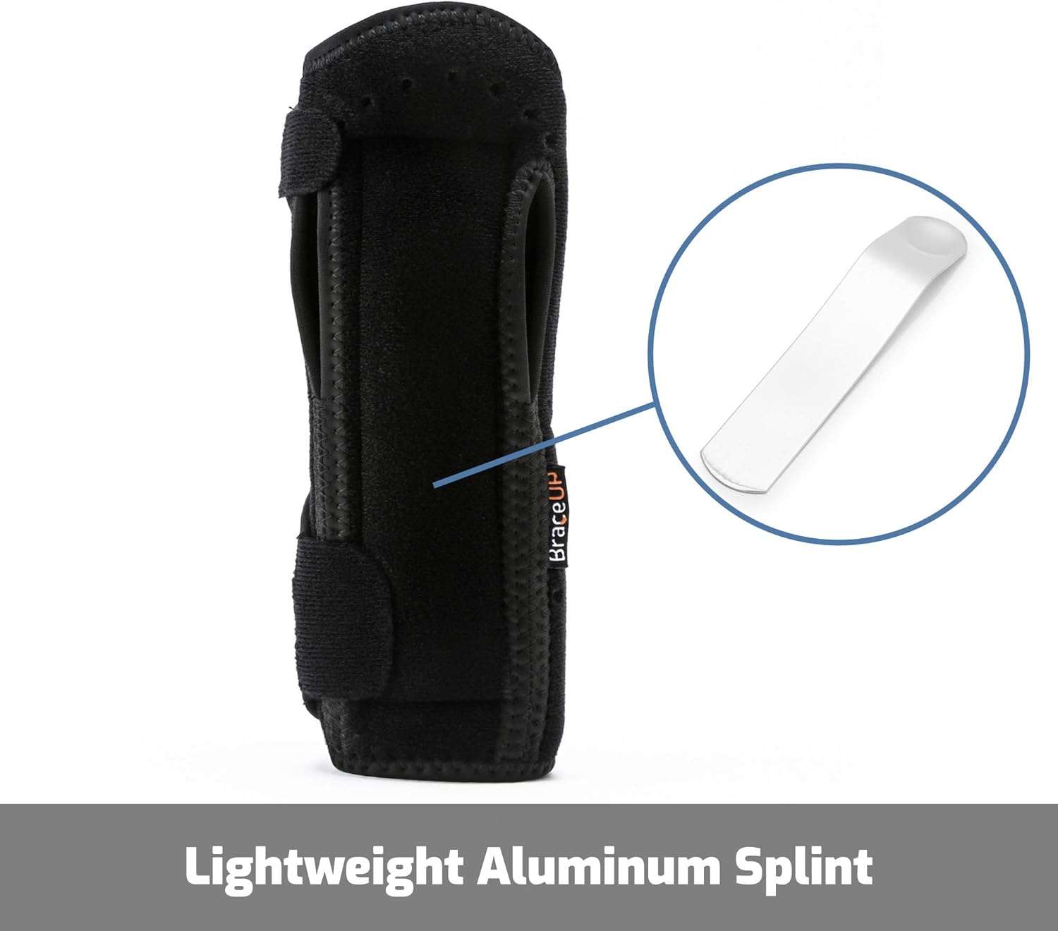 BraceUP Night Sleep Wrist Support Brace, Lightweight Splint with Cushioned Pads for Carpal Tunnel: Sports & Outdoors