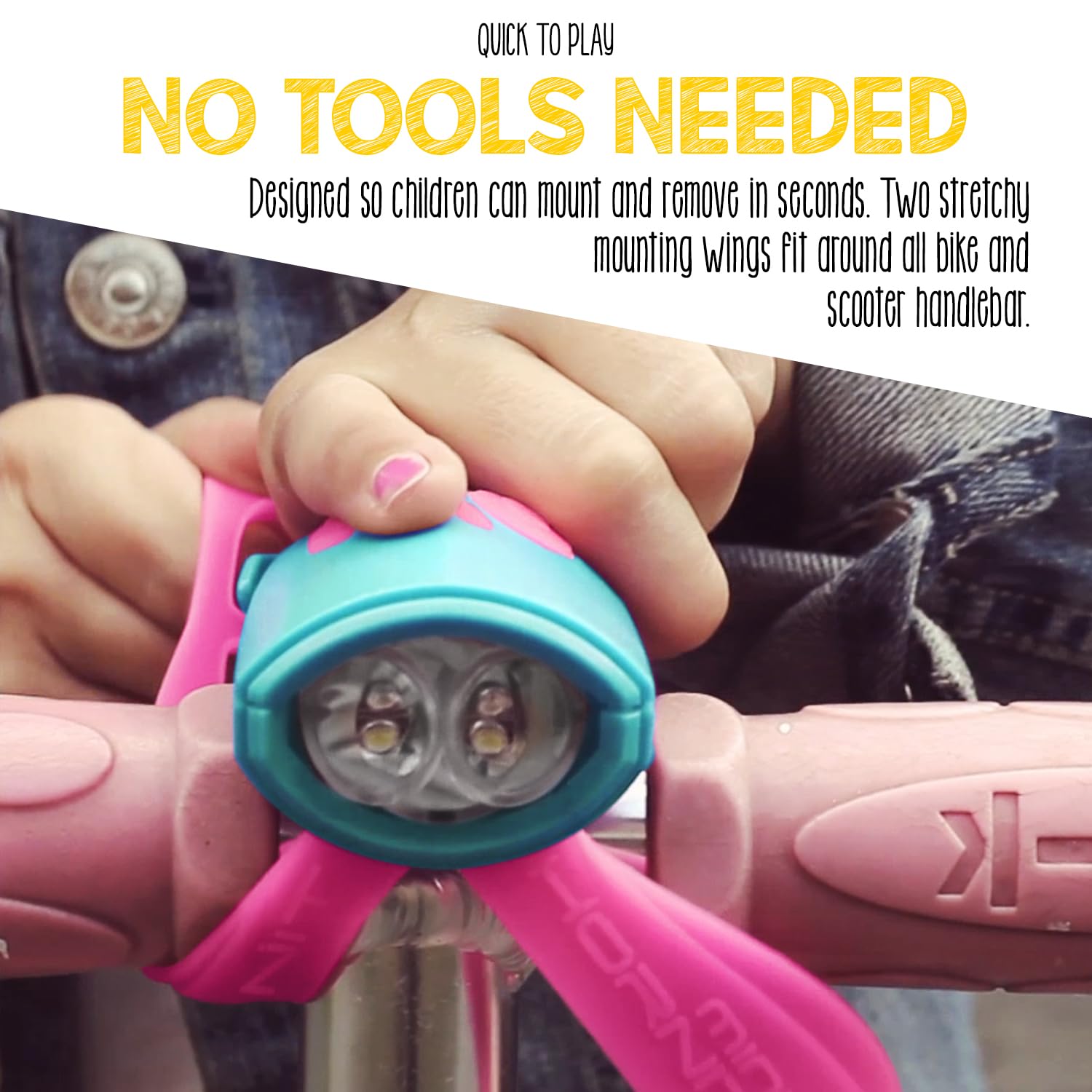 Hornit Mini Bike & Scooter Horn with Kids Headlight