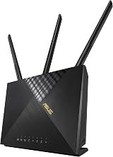 ASUS 4G-AX56 WiFi 6 Router 1800 Mbps Cat6 Dual-Band LTE 4G