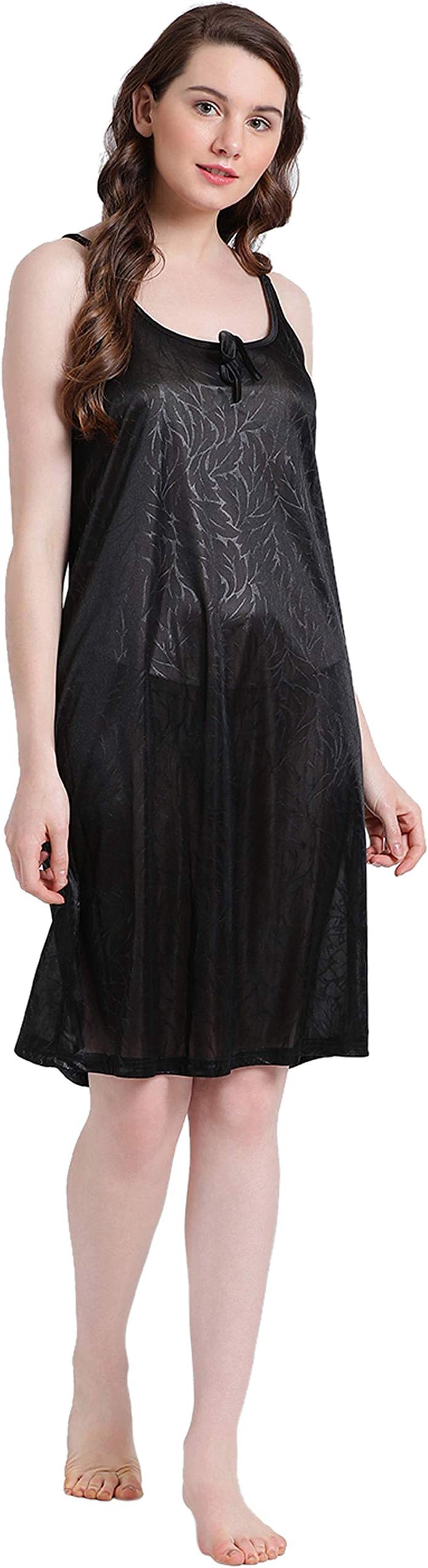 BEING FAB Women's Satin Nighty