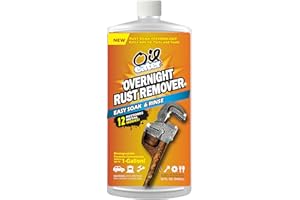 Oil Eater Overnight Rust Remover - Safe & Easy Soak for Tools, Auto Parts, Antiques, 32oz Concentrate - Makes 1-Gallon