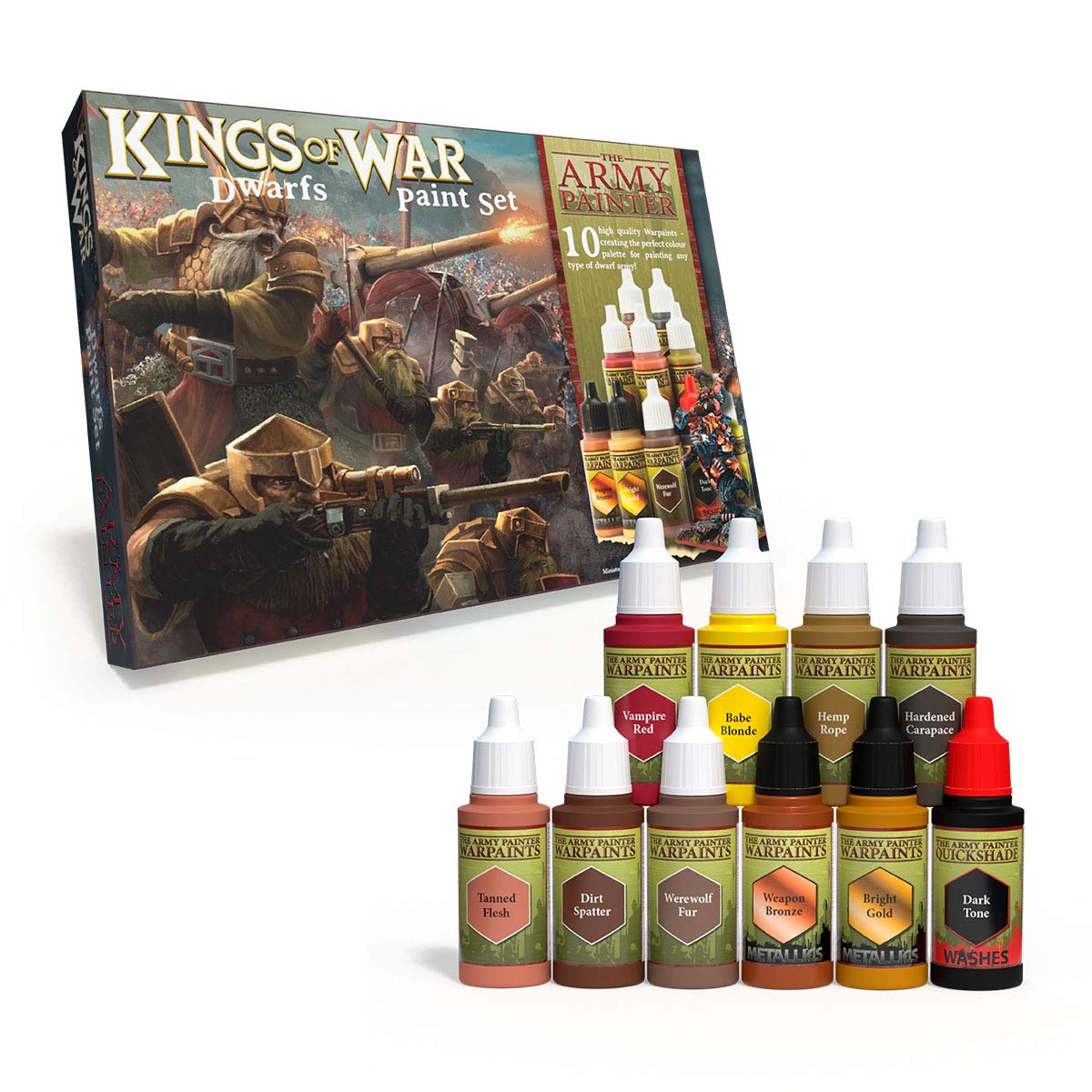 The Army Painter Kings of War, Dwarfs Paint Set
