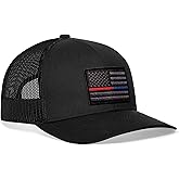 HAKA American Flag Trucker Hat – USA Flag Mesh Snapback Cap for Men, Women & Golf, Patriotic Baseball Dad Hat