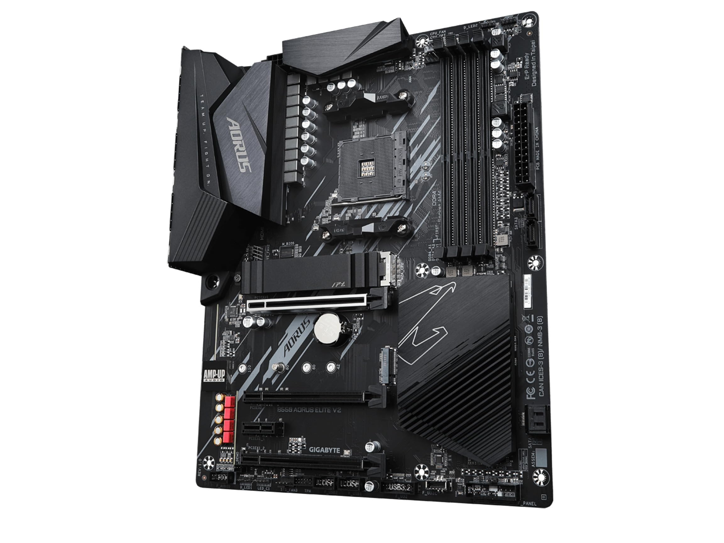 GIGABYTE B550 AORUS ELITE AX V2 Motherboard, Supports AMD AM4 Ryzen 5000 Processors, ATX, DDR4, Dual M.2, SATA 6Gb/s, 2.4/5 GHz Dual-Band, 2.5 GbE LAN, PCIe 4.0