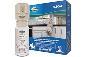PetSafe SSSCAT Spray Pet Deterrent, Motion Activated Pet Proofing Repellent for Cats and Dogs, Environmentally Friendly