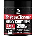 DEDICAD 7 in-1 Ultra Test Support with Tribulus Terrestris Horny Goat Weed L-Arginine Maca Root Tongkat Ali Beet Root - Energy Workout Muscle Strength Support 120 Capsules