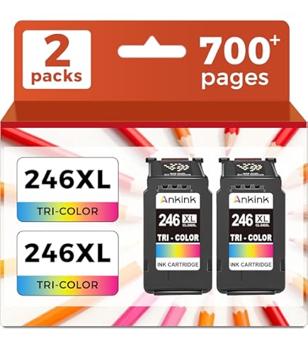 BJ 1-Pack CL-246 XL Color Ink Cartridge For Canon PIXMA TR4520, TS302, MG2500 & More