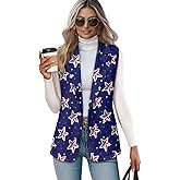 Nxidvxne Women's Sleeveless Suit Vest Casual Trendy 2026 One Button Open Front Blazer Suit Oversize Available in S-5XL Size