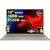 ASUS Zenbook A14 Laptop 14" WUXGA OLED (100% DCI-P3, 600nits HDR) Qualcomm 8-core Snapdragon X Plus (Up to 45 Tops) 16GB RAM 512GB SSD for Creator Business Professional Win11 ICP Hub w/Copilot+ AI