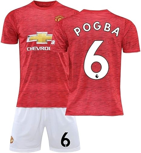 Amazon Co Jp サッカーユニフォーム 21年マンチェスターlホームpogba背番号6フットボールジャージ フットボールジャージ ホームジャージ 子供服 大人のチームユニフォーム Color 赤 Size 22 ホーム キッチン