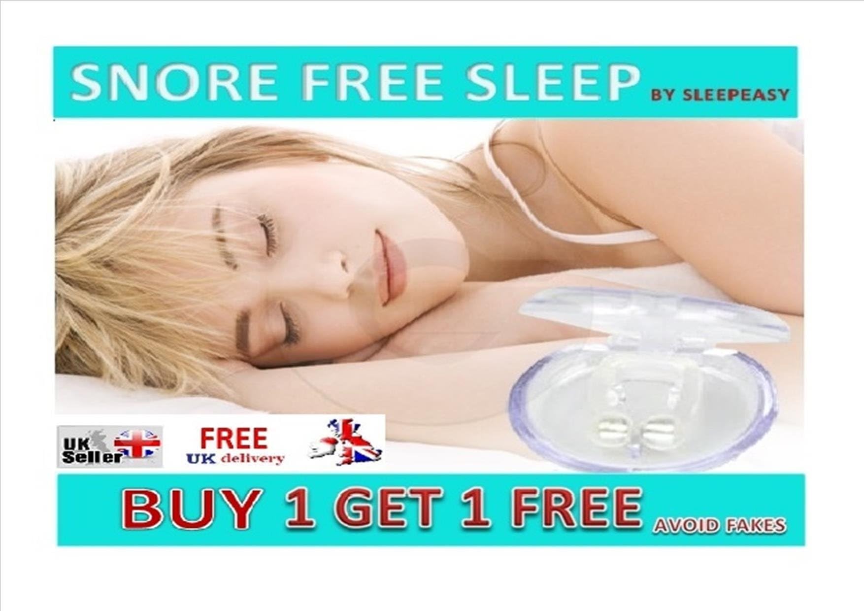 The Sleep Easy ANTI SNORING STOP APNOEA-Stop Snoring Nose Clip-anti snore nose magnet clips NEW